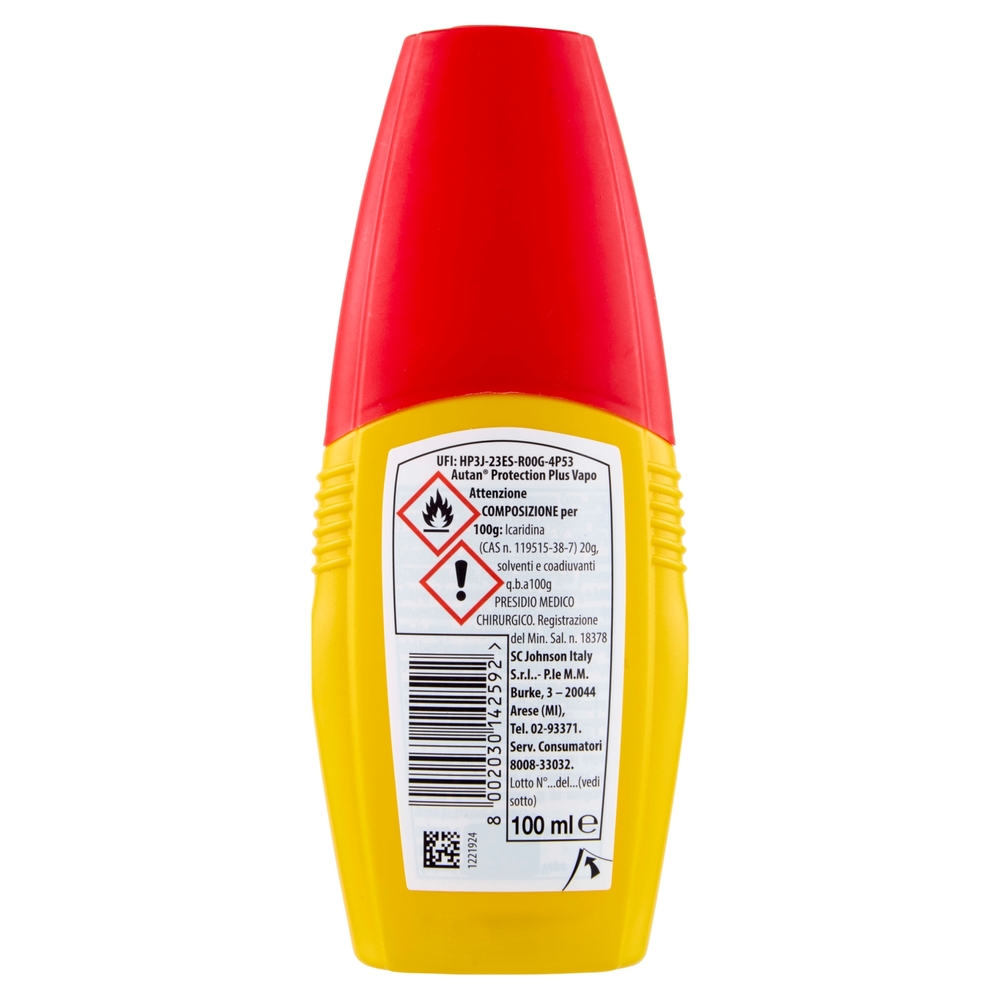 Autan Multinsetto Vapo Insetto Repellente e Antizanzare Comuni, Tigre, Zecche e Tafani, 100ml